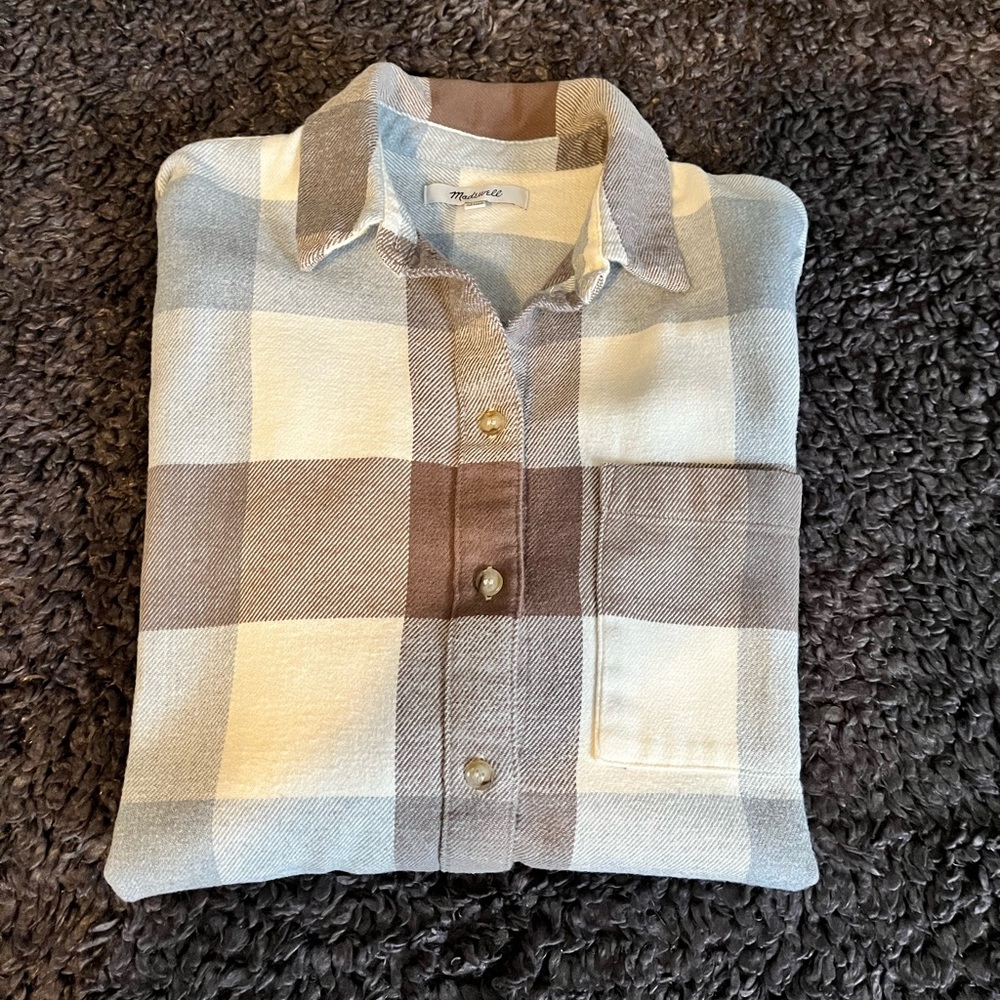Madewell Flannel Hartfield Buffalo Check Shirt Size Small